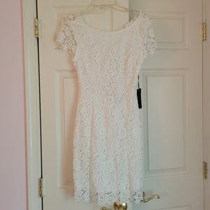 White lace dress